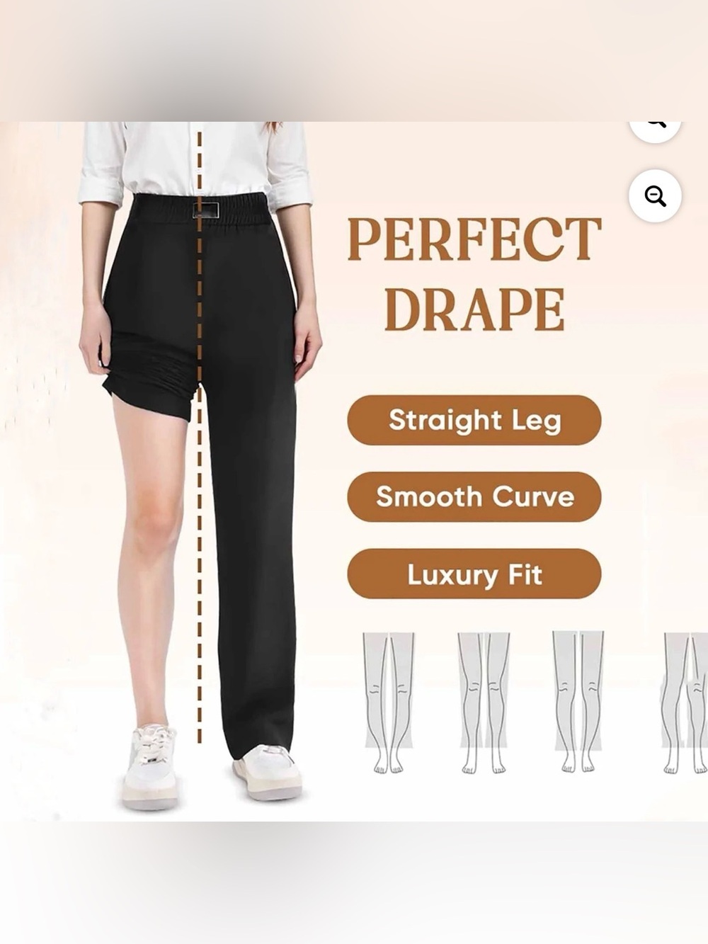 GlamorEase Perfect Drape High Rise For Women Over 50 - Picture 5 of 13